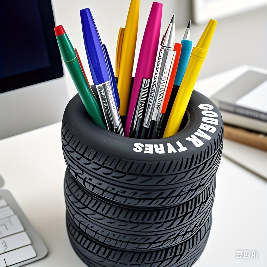 Home Office Programmer - 1PC Fun Tire Shaped Pen Holder