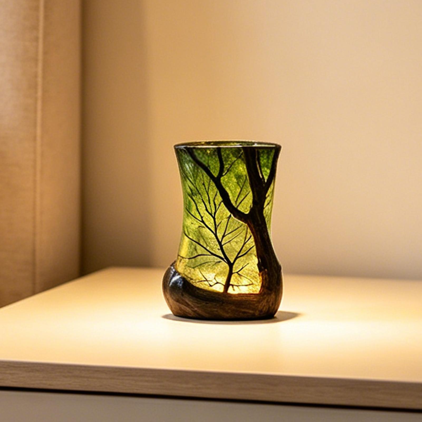 Home Office Lamp - Bedside Table Lamp Forest Nightlight Decorative