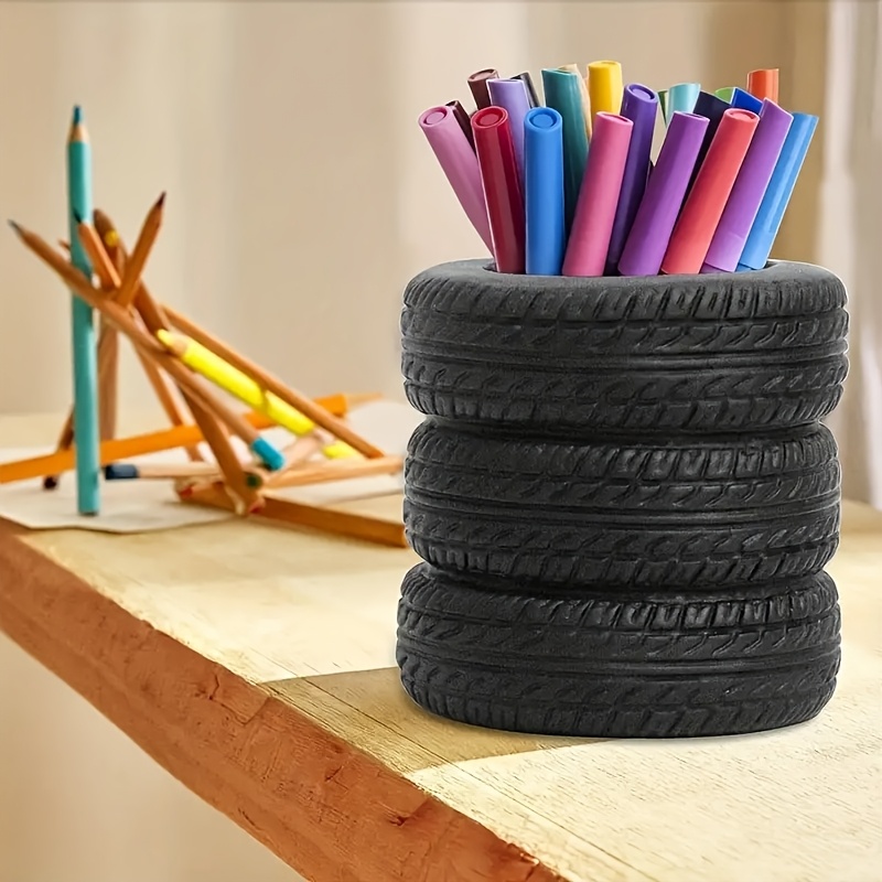 1PC Fun Tire Shaped Pen Holder - Home Office Programmer review and price