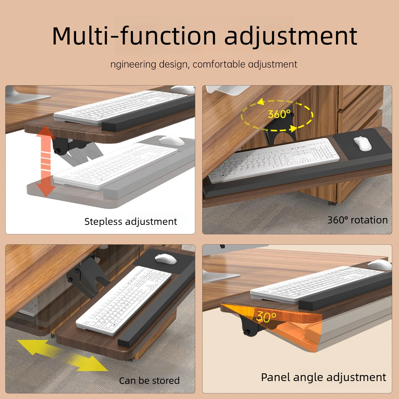 Under Desk Keyboard Tray, Adju - Keyboard Tray Under Desk review and price