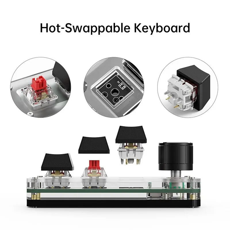 Mini Keyboard 3 Keys 1 Knob RG - Home Office Programmer review and price