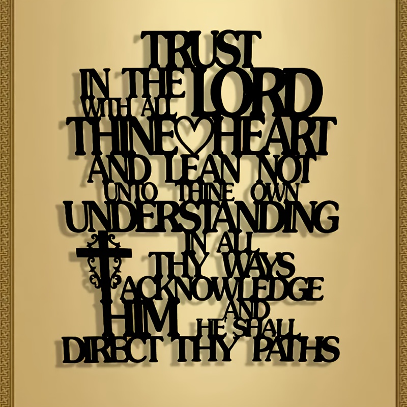 CIFBUY Metal Wall Art Trust In - Home Office Room Inspiration review and price