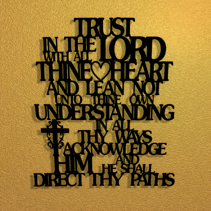 CIFBUY Metal Wall Art Trust In - Home Office Room Inspiration review and price
