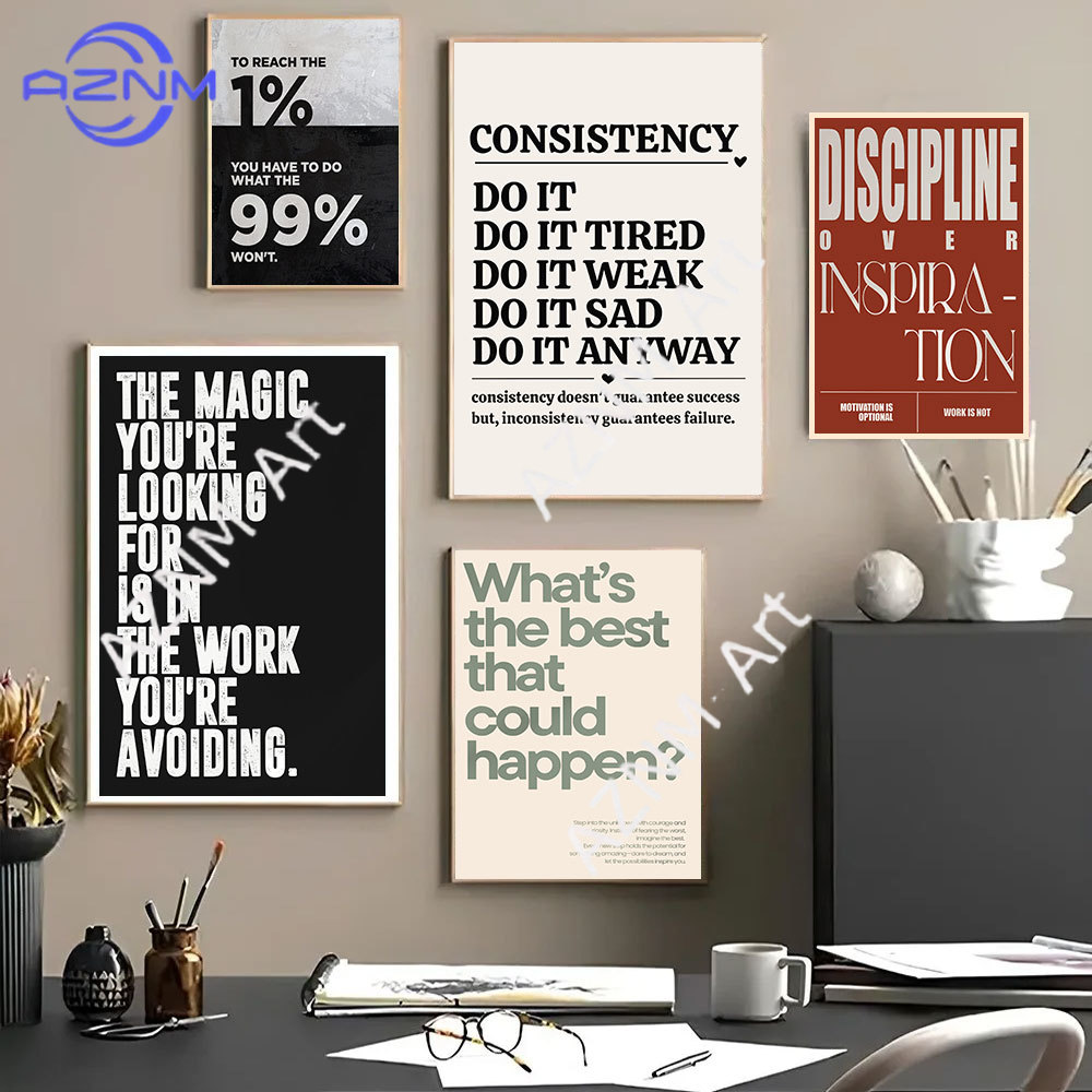 Minimalist Motivational Quotes - Home Office Room Inspiration review and price