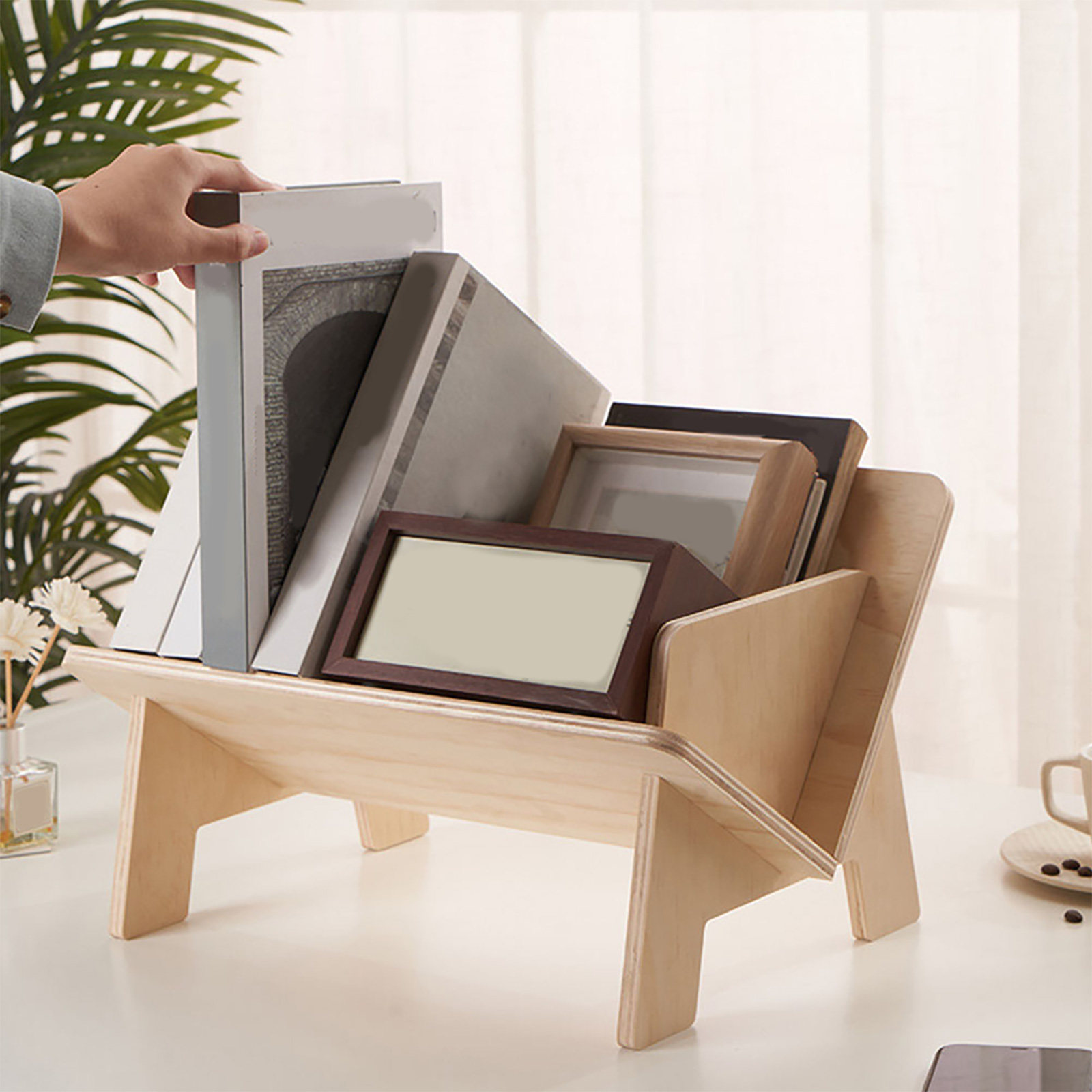 Wooden Desktop Book Rack Slopi - Home Office And Library review and price