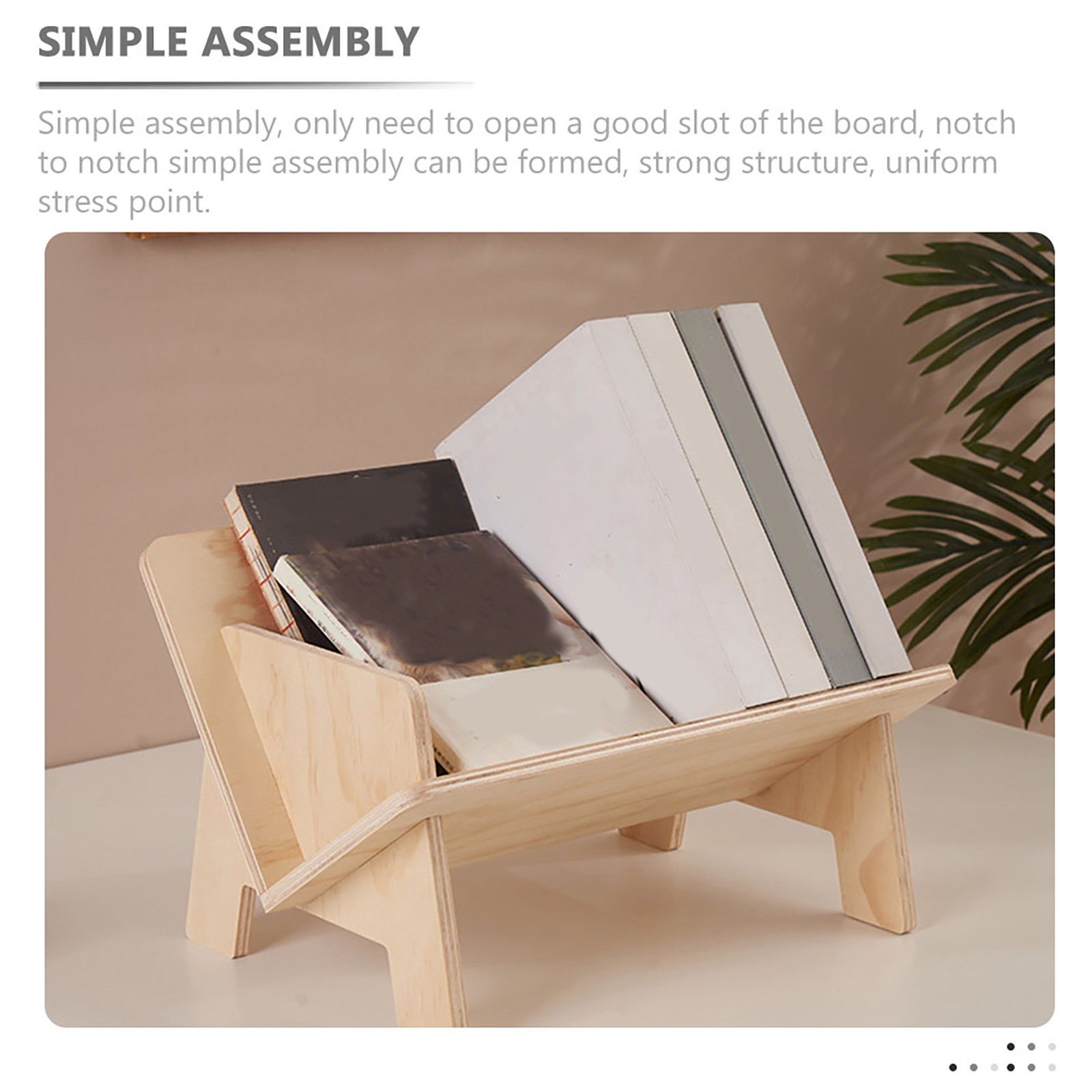 Wooden Desktop Book Rack Slopi - Home Office And Library review and price