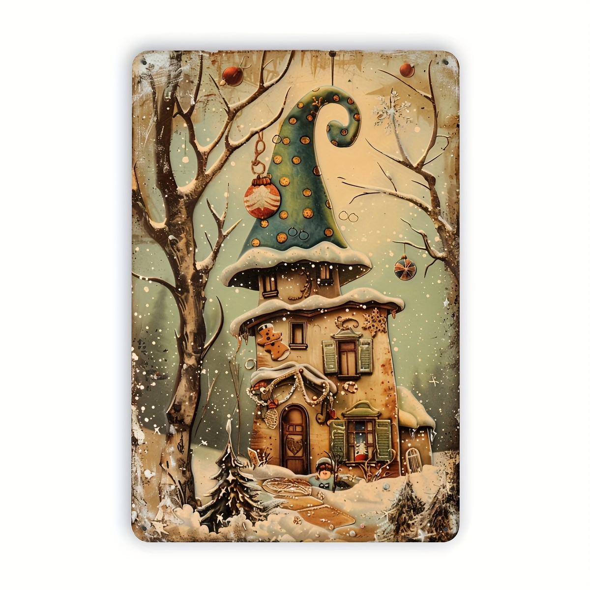 1 Vintage Christmas Cottage Me - Home Office And Library review and price