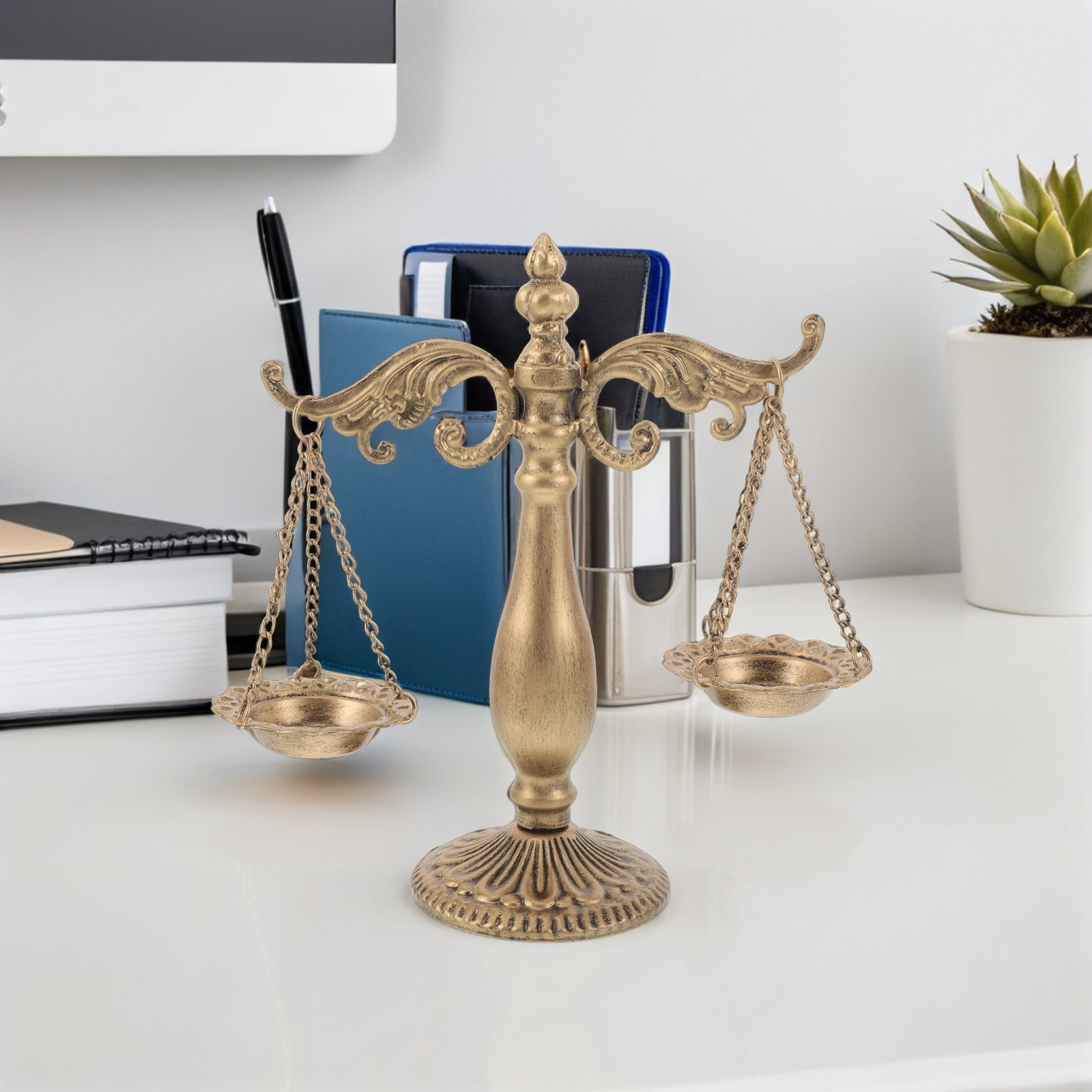 Retro Vintage Metal Libra Scal - Home Office And Library review and price