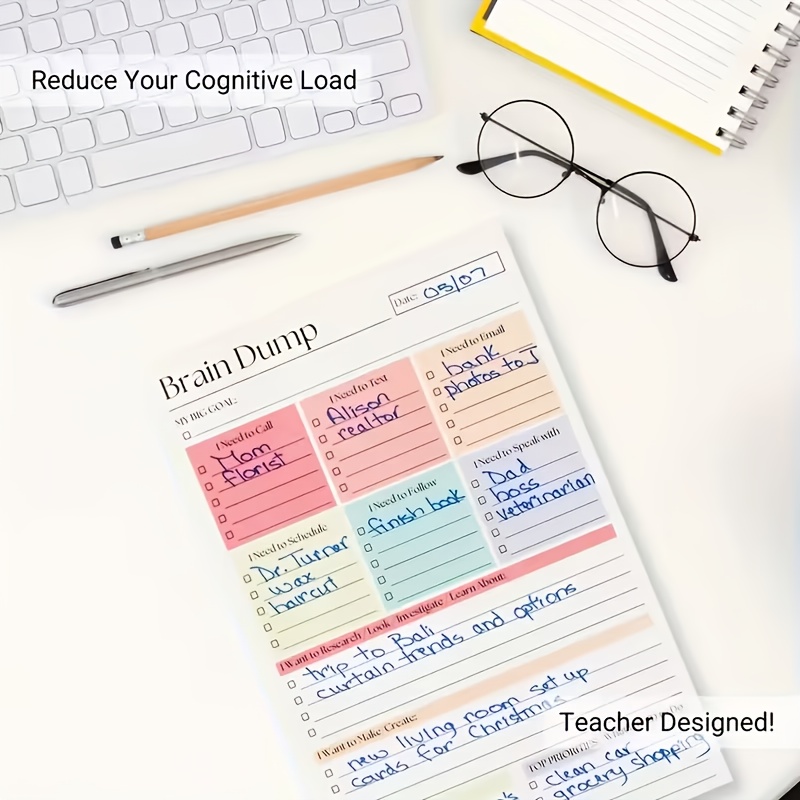 50-Page(25-Sheet) Brain Dump N - Home Office Programmer review and price