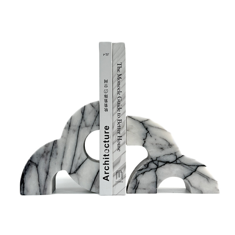 Modern Marble Bookends Heavy D - Home Office And Library review and price
