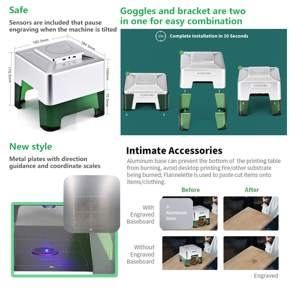 3W Mini Laser Engraver Portabl - Laser Printer Home review and price
