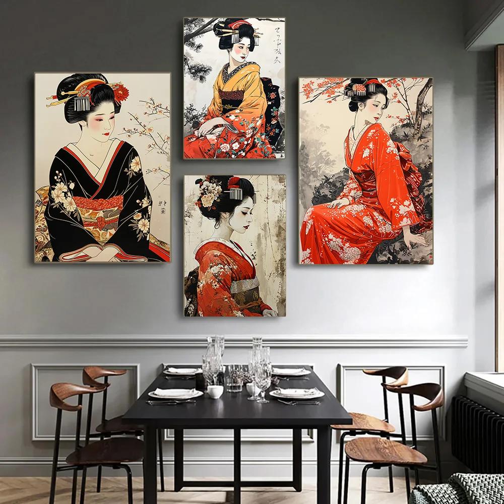 Elegant Kimono Geisha Canvas W - Home Office Room Inspiration review and price