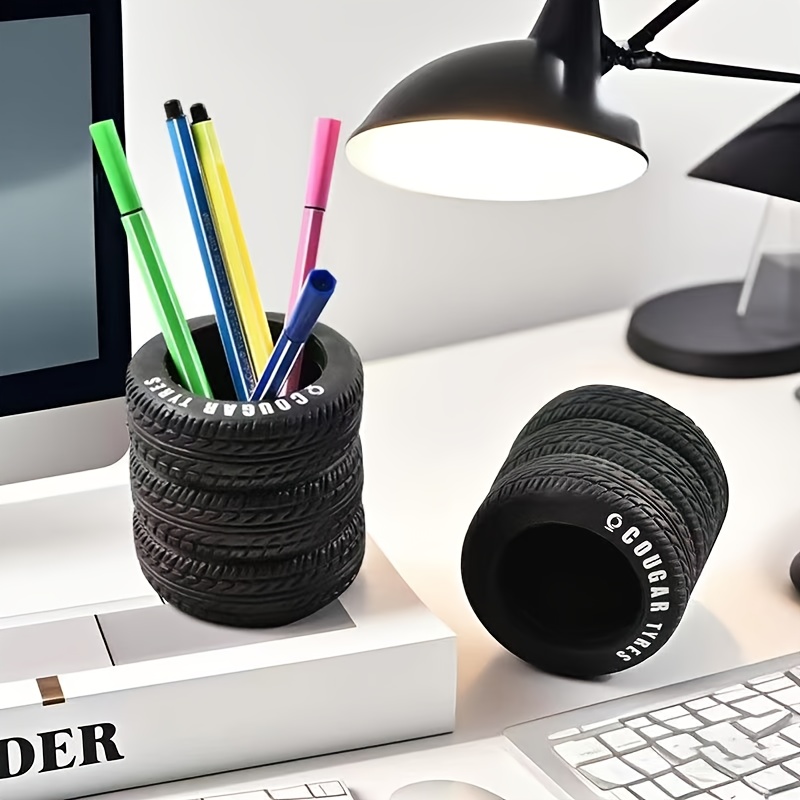 1pcs Fun Tire-Shaped Pen Holde - Home Office Programmer review and price
