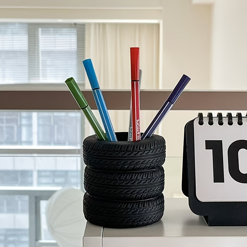 1pcs Fun Tire-Shaped Pen Holde - Home Office Programmer review and price
