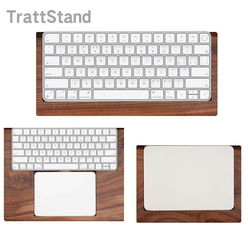 2 in 1 Walnut Solid Wooden Tra - Keyboard Tray Under Desk review and price