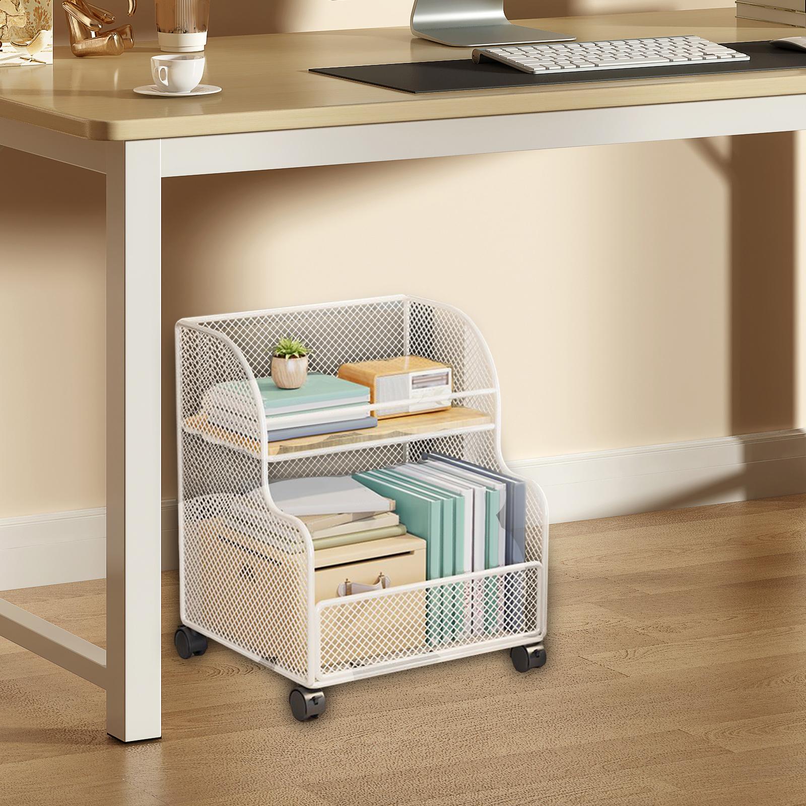 Under Desk Storage Rack Multip - Rolling File Cart review and price