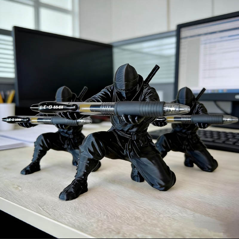 Desktop Art 3D Printed Ninja P - Home Office Programmer review and price
