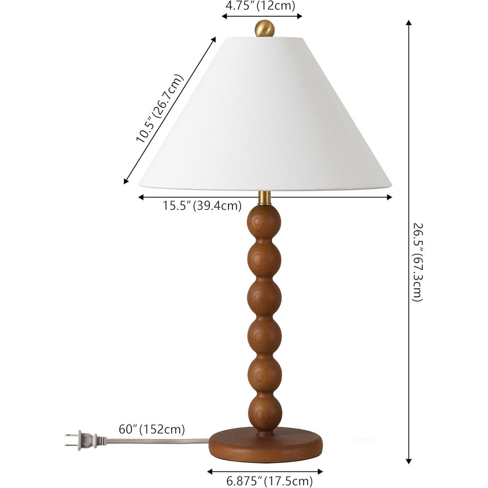 Natural Brown Resin Stacked Ba - Home Office Lamp review and price