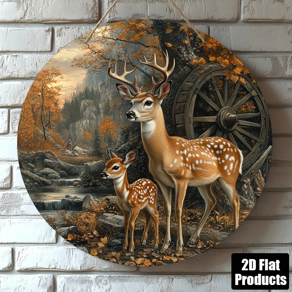 2026 8x8 Rustic Deer Wooden Wa - Home Office Holidays 2026 review and price