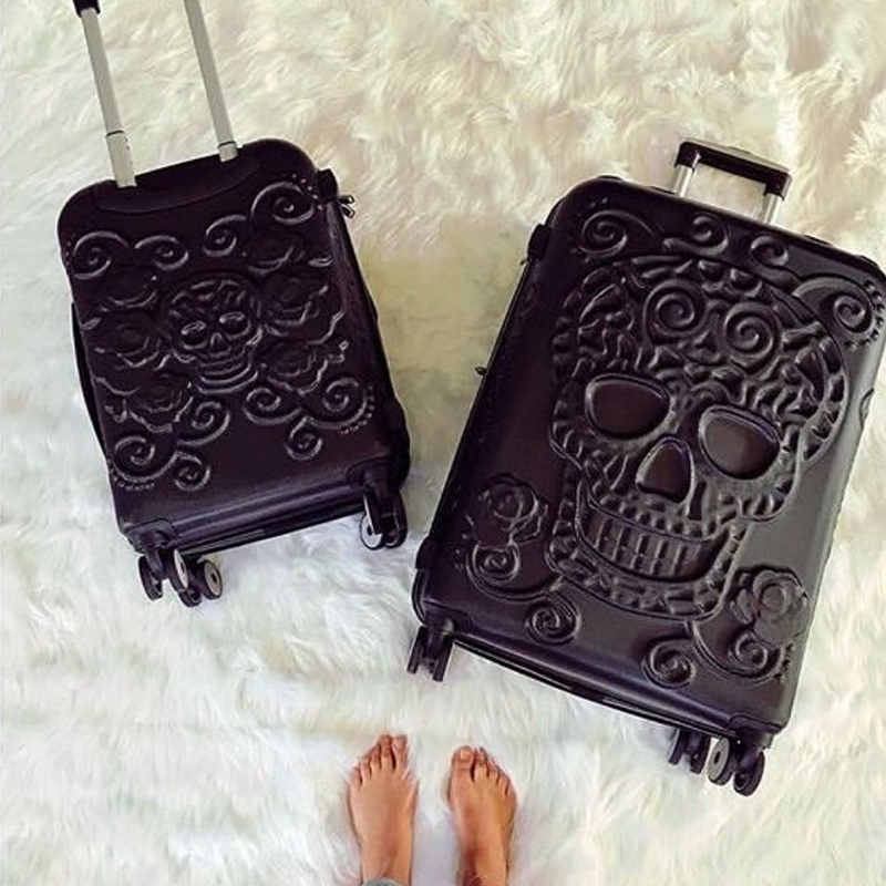 Punk Trend Skeleton Suitcase P - Rolling File Cart review and price