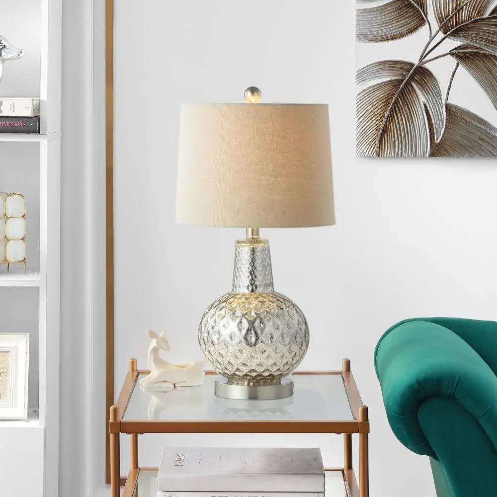 24-inch Silver/Ivory Shade LED - Home Office Lamp review and price